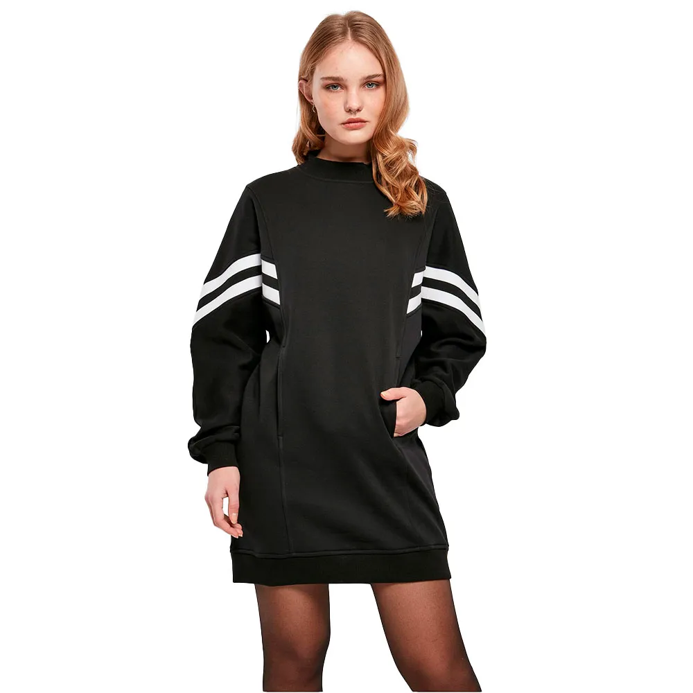 

Платье Urban Classics Oversized College Sweat long sleeve short, черный