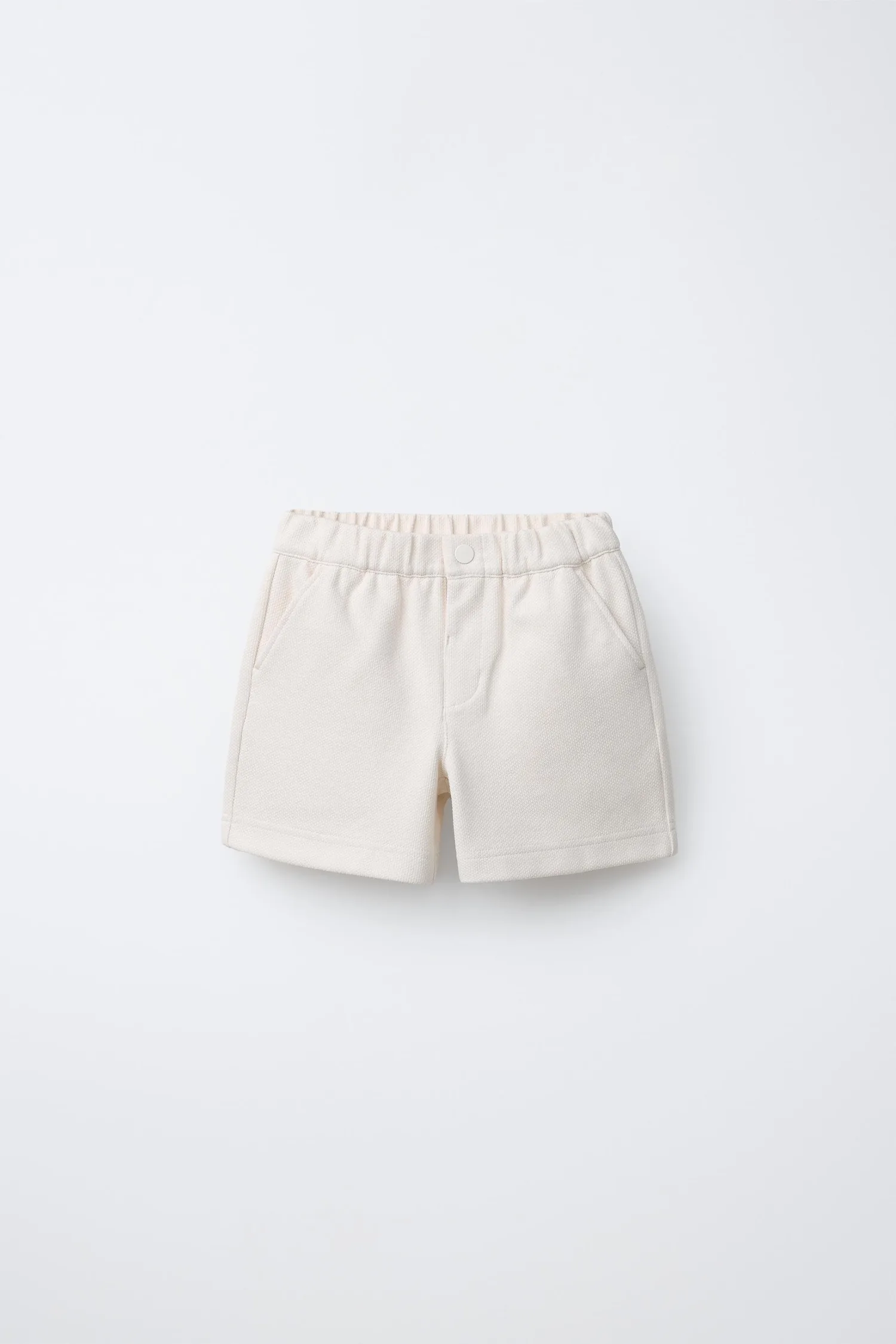 Удобные бермудские шорты Zara, экрю