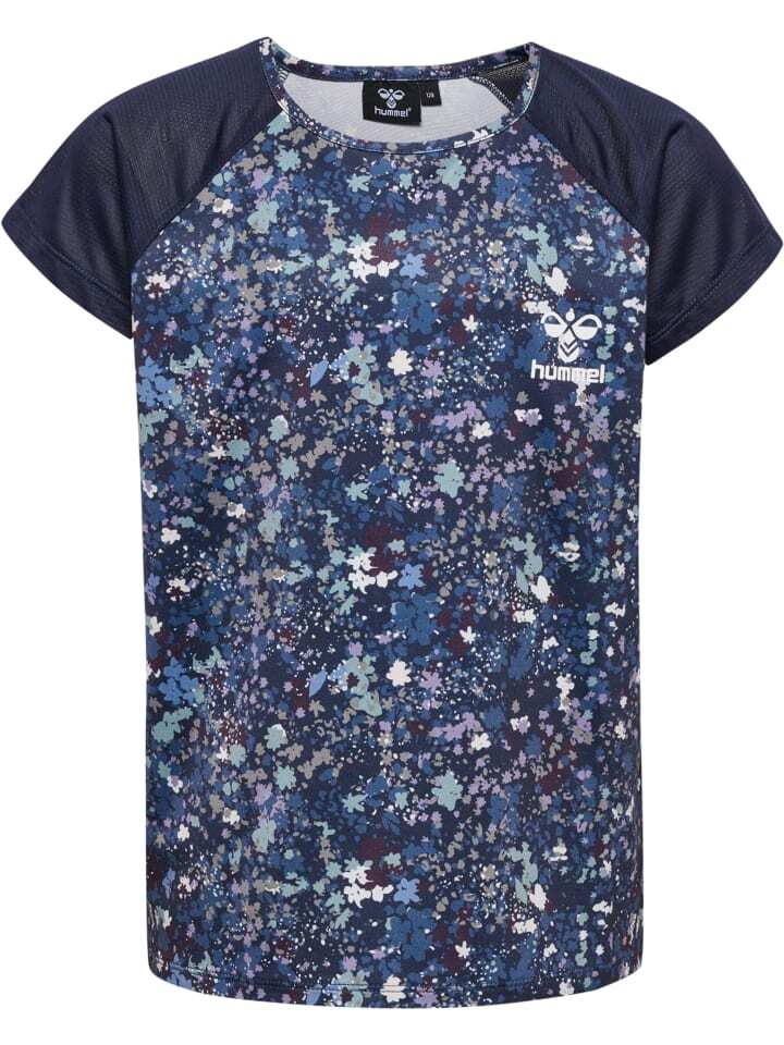 

Футболка Hummel S/L Raglanärmel Hmltessa Multisport Mädchen, цвет black iris