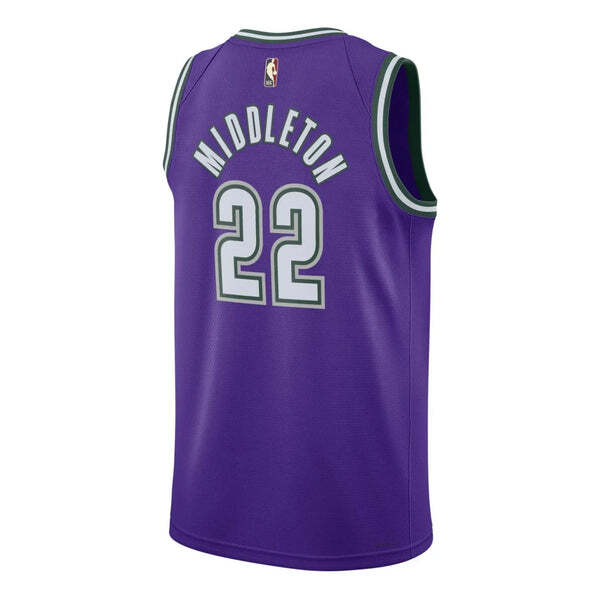 Футболка x nba milwaukee bucks hardwood classics swingman джерси Nike, фиолетовый — фото 2