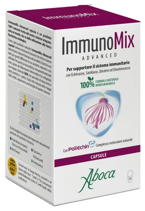 

Aboca Immunomix Advanced 50 капсул Поддерживает иммунную систему