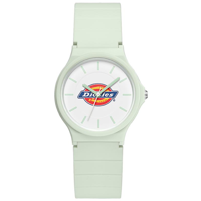 

Dickies Наручные часы кварцевый механизм силиконовый ремешок белый циферблат унисекс коробка лимитированная серия