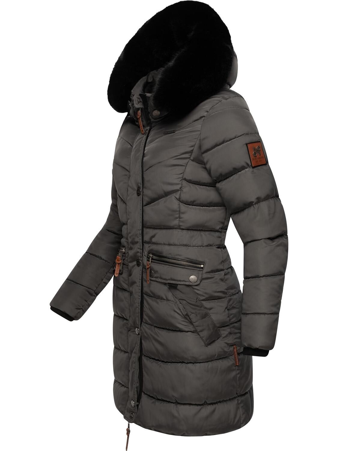 

Пуховик Navahoo Steppmantel Paula, цвет Anthracite with black fur, Черный, Пуховик Navahoo Steppmantel Paula, цвет Anthracite with black fur