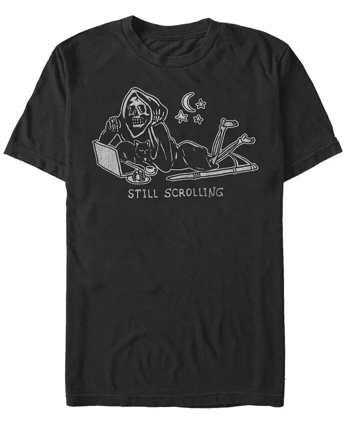 

Мужская футболка с коротким рукавом Still Scrolling Fifth Sun, черный