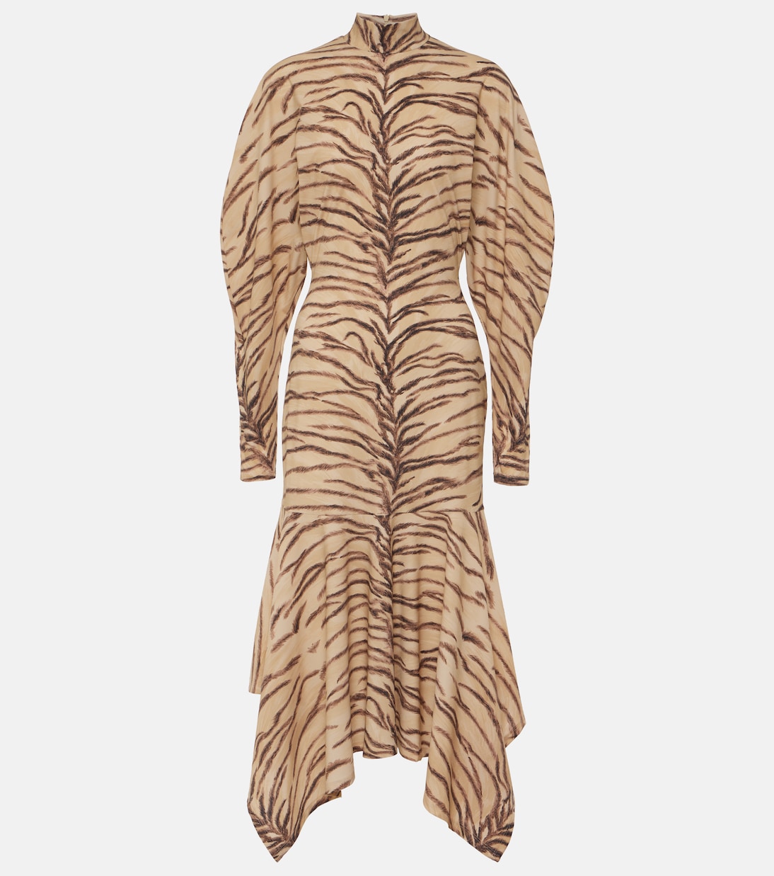 

Платье миди из джерси Stella McCartney, Natural