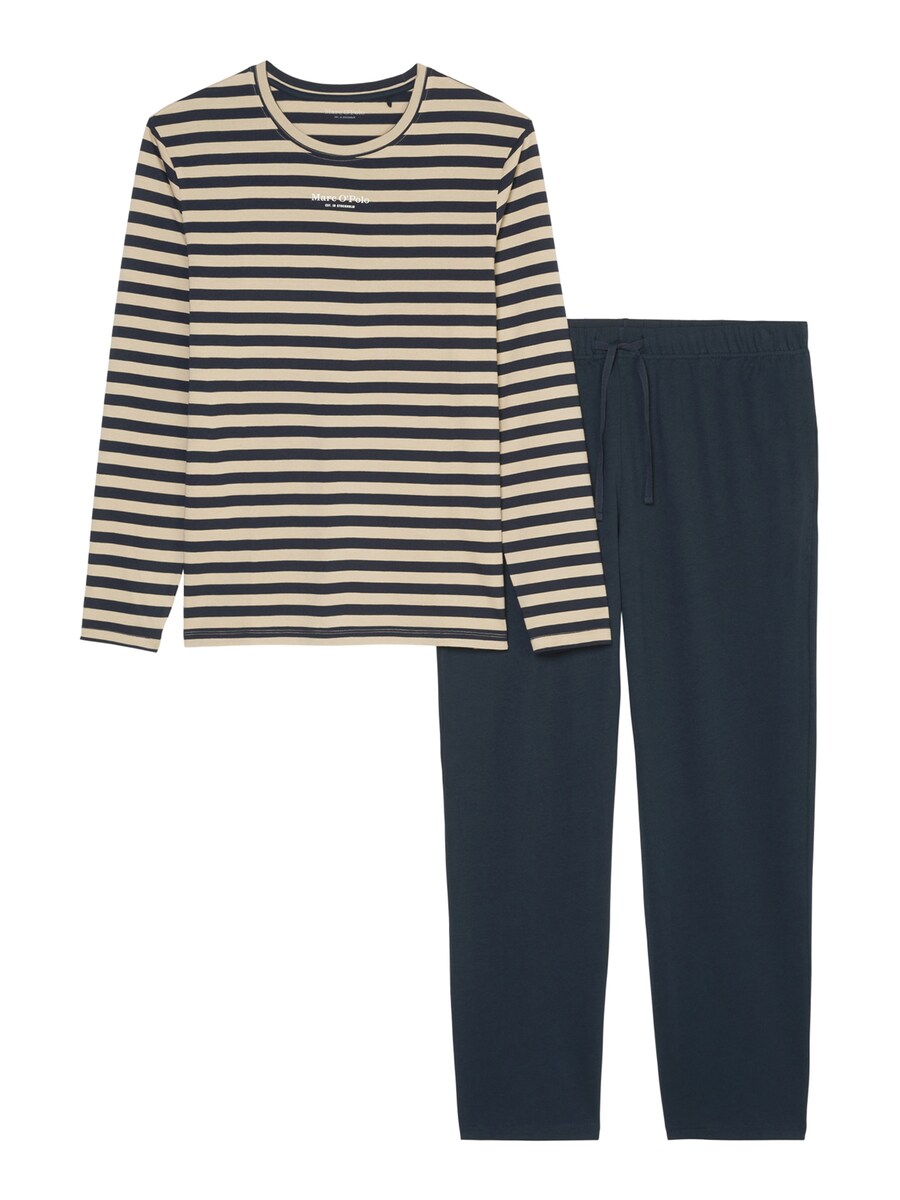 

Длинная пижама Marc OPolo Mix & Match, Beige/Dark blue