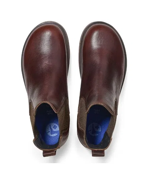 Ботинки полусапоги Birkenstock Highwood Slip On, натуральная кожа, нат. пробка, цвет шоколад — фото 3