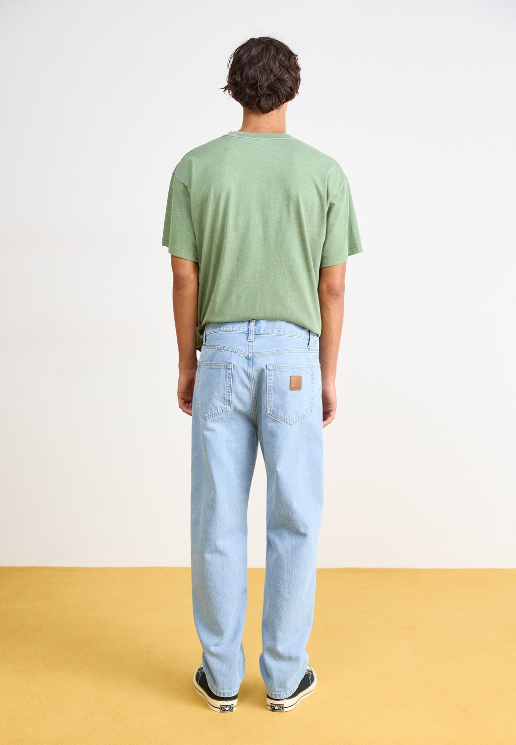 

Джинсы прямого кроя AARON PANT Carhartt WIP, цвет Bleached Denim