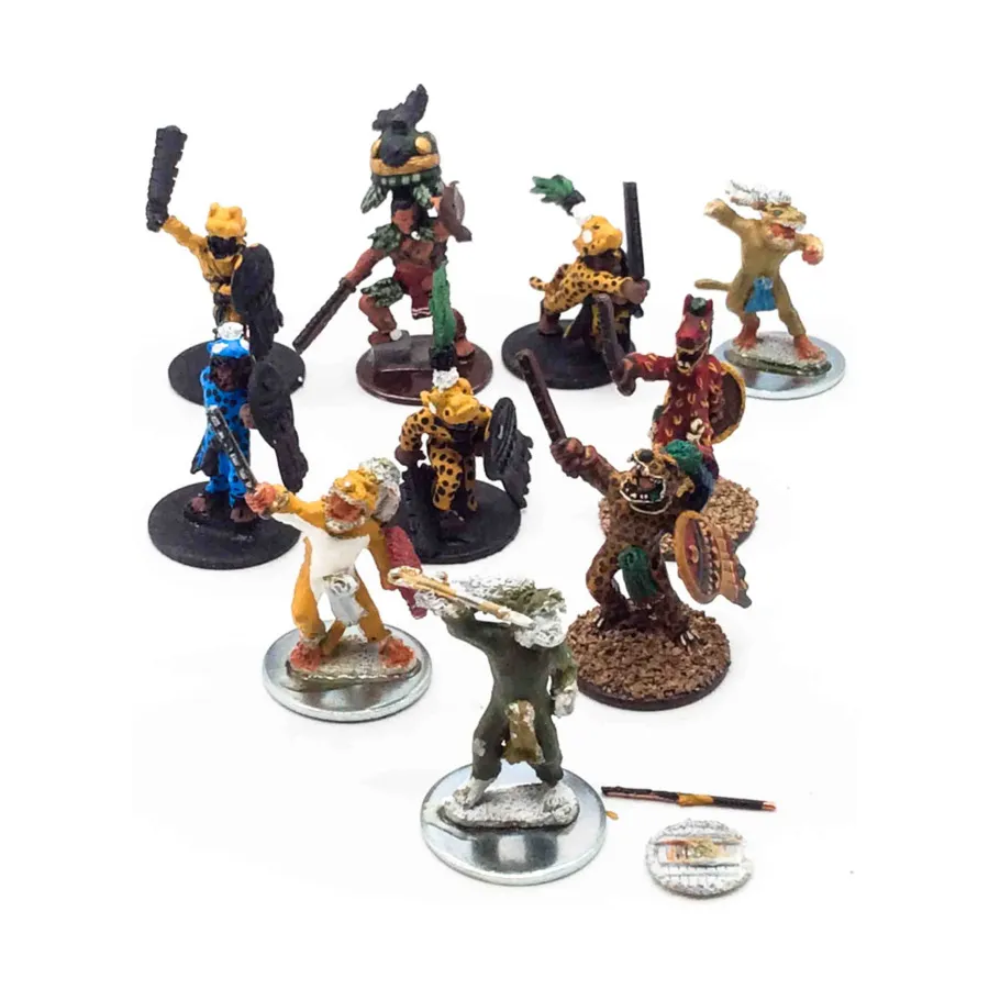 

Ацтекские воины-ягуары №1, Miscellaneous Historical Miniatures - Loose Miniatures (28mm) (Unidentifiable Manufacturer)