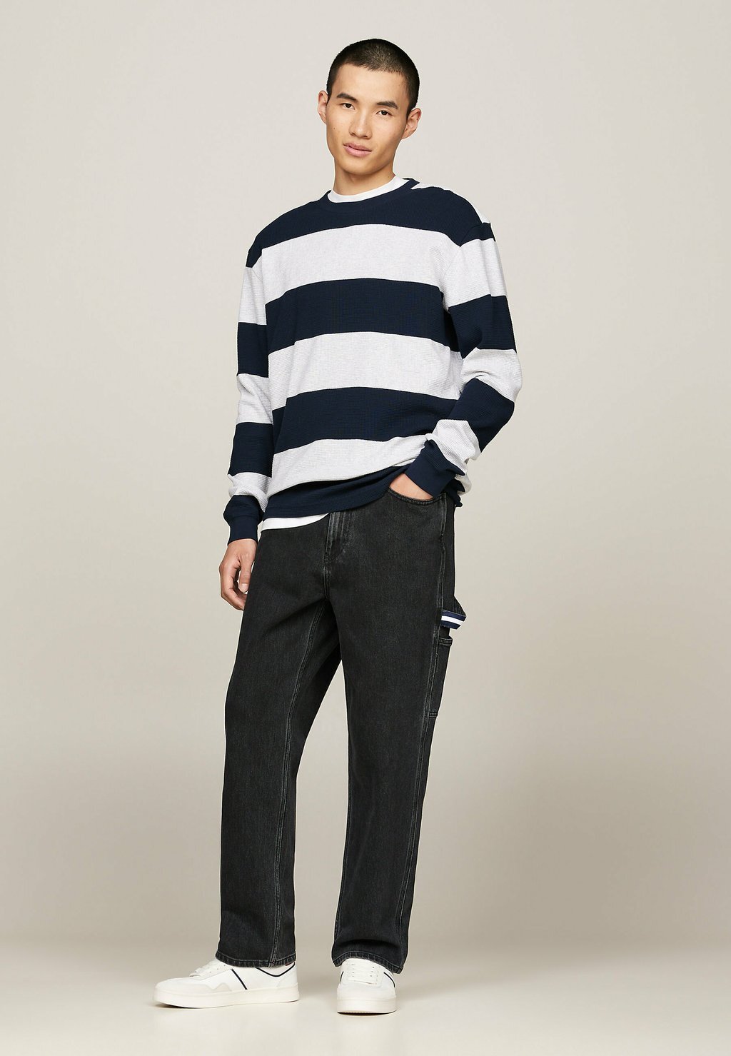 

Джемпер STRIPE LONG SLEEVE Tommy Jeans, темно-синий