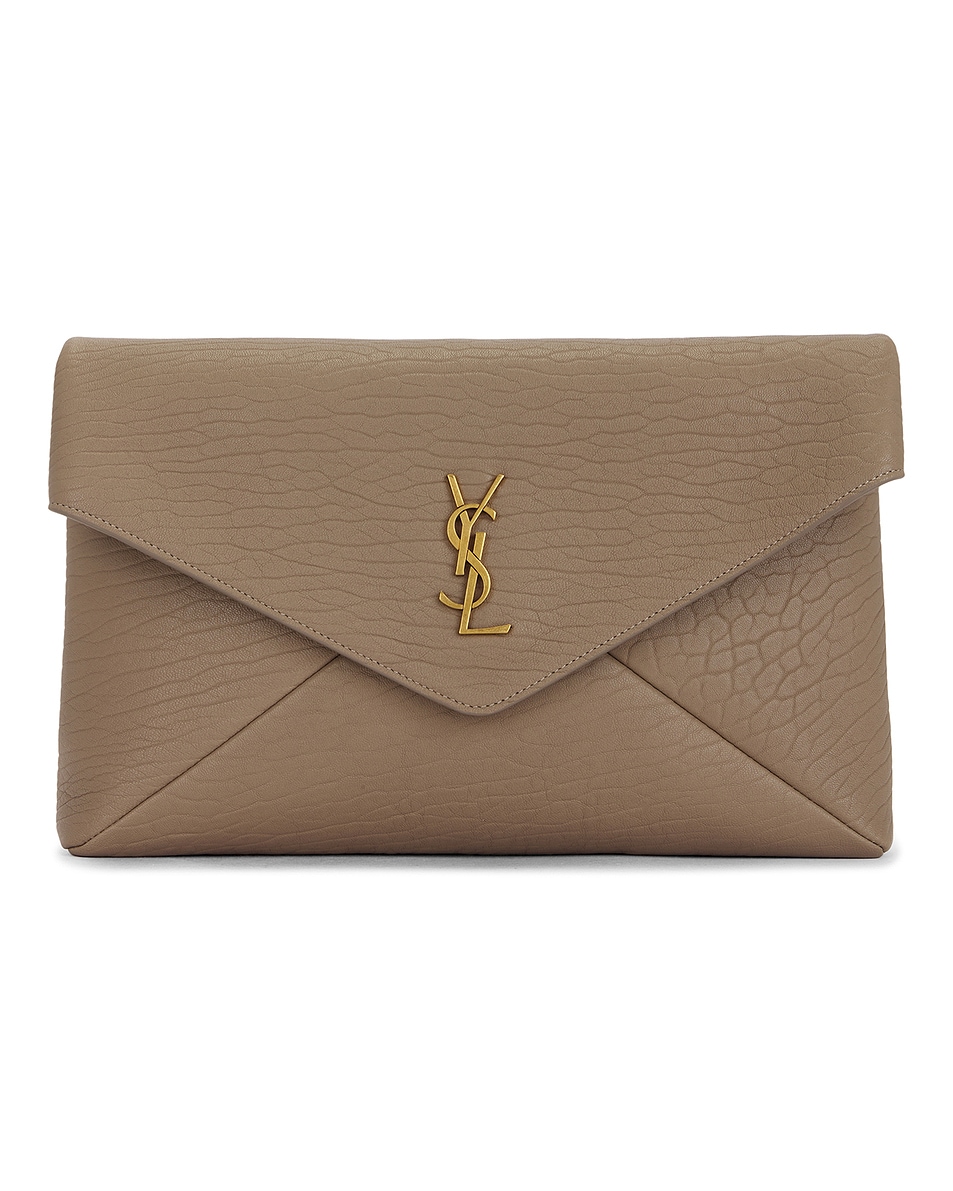 

Большой конверт-мешочек Saint Laurent, Dusty Grey