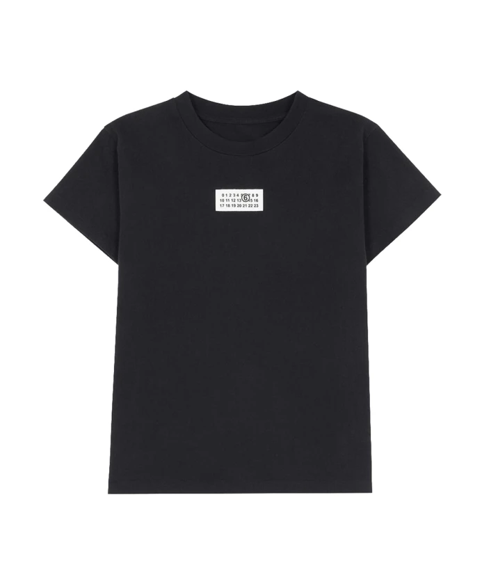 

Футболка с логотипом Mm6 Maison Margiela, черный