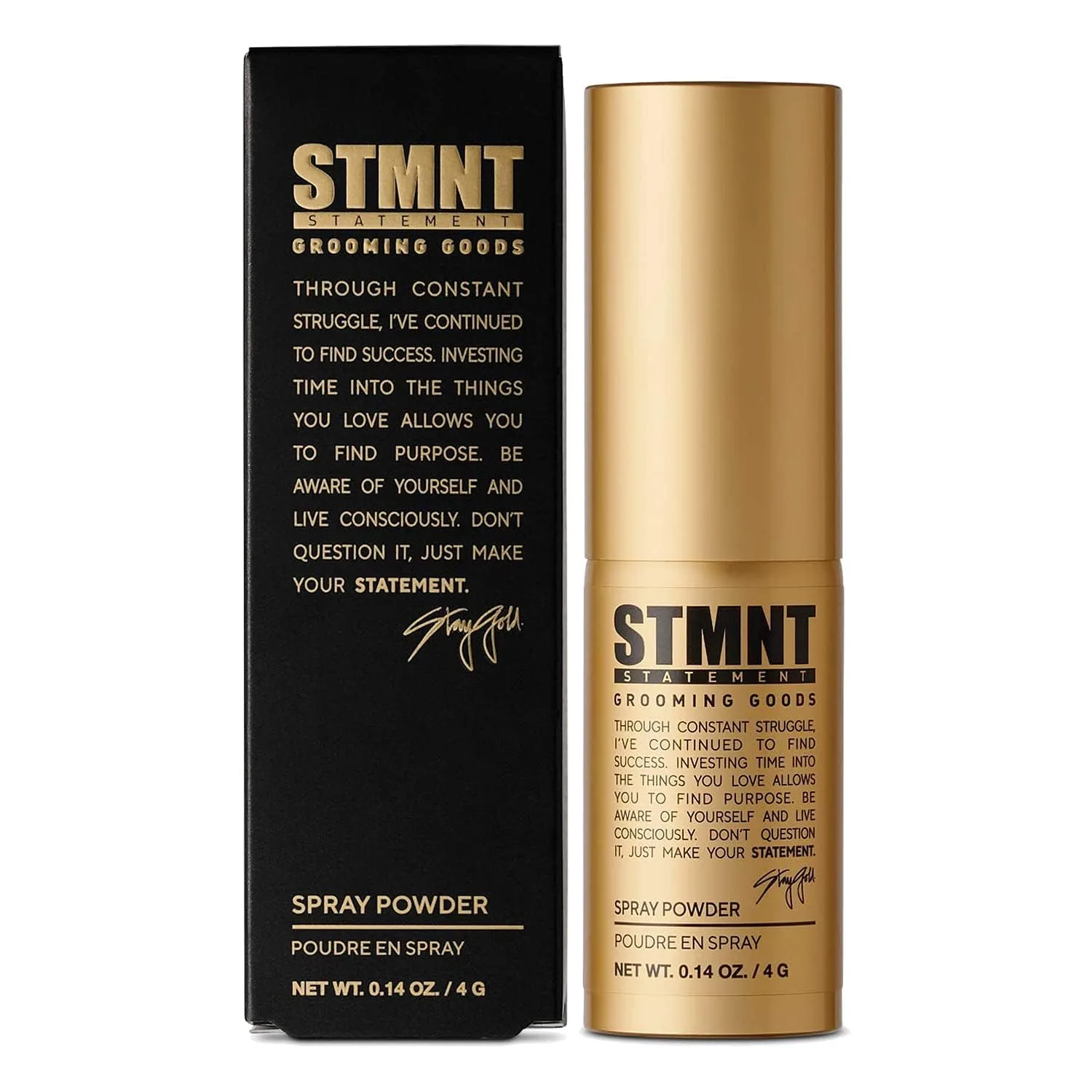 Спрей-пудра для укладки волос STMNT Grooming Goods, 0,14 унции | Экстра матовый финиш | Дополнительная текстура и фиксация | Сверхлегкая формула | Волосы выглядят более объемными