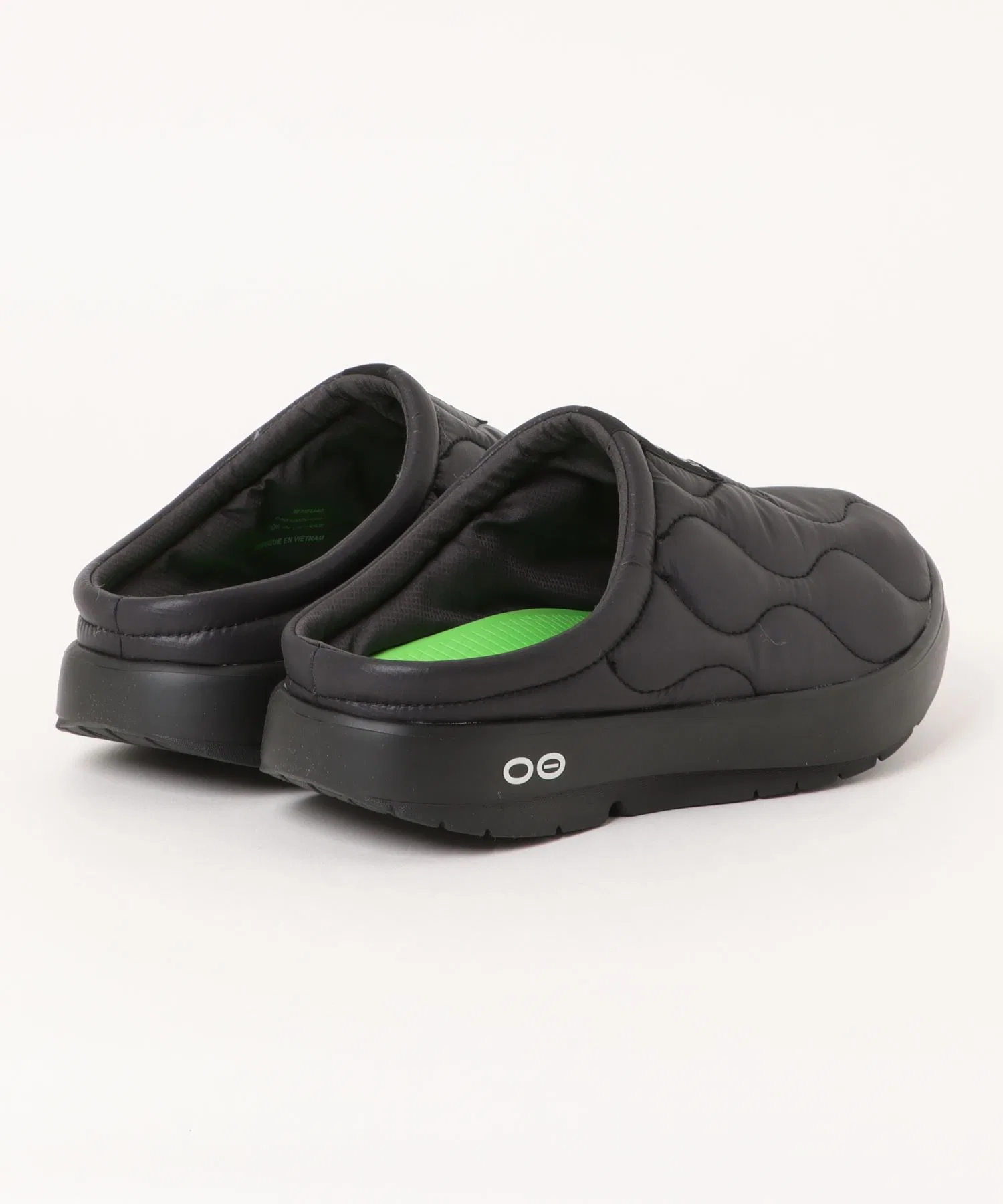 Мужские сланцы OOFOS OOcoozie Thermo Mule для восстановления, чёрные — фото 2
