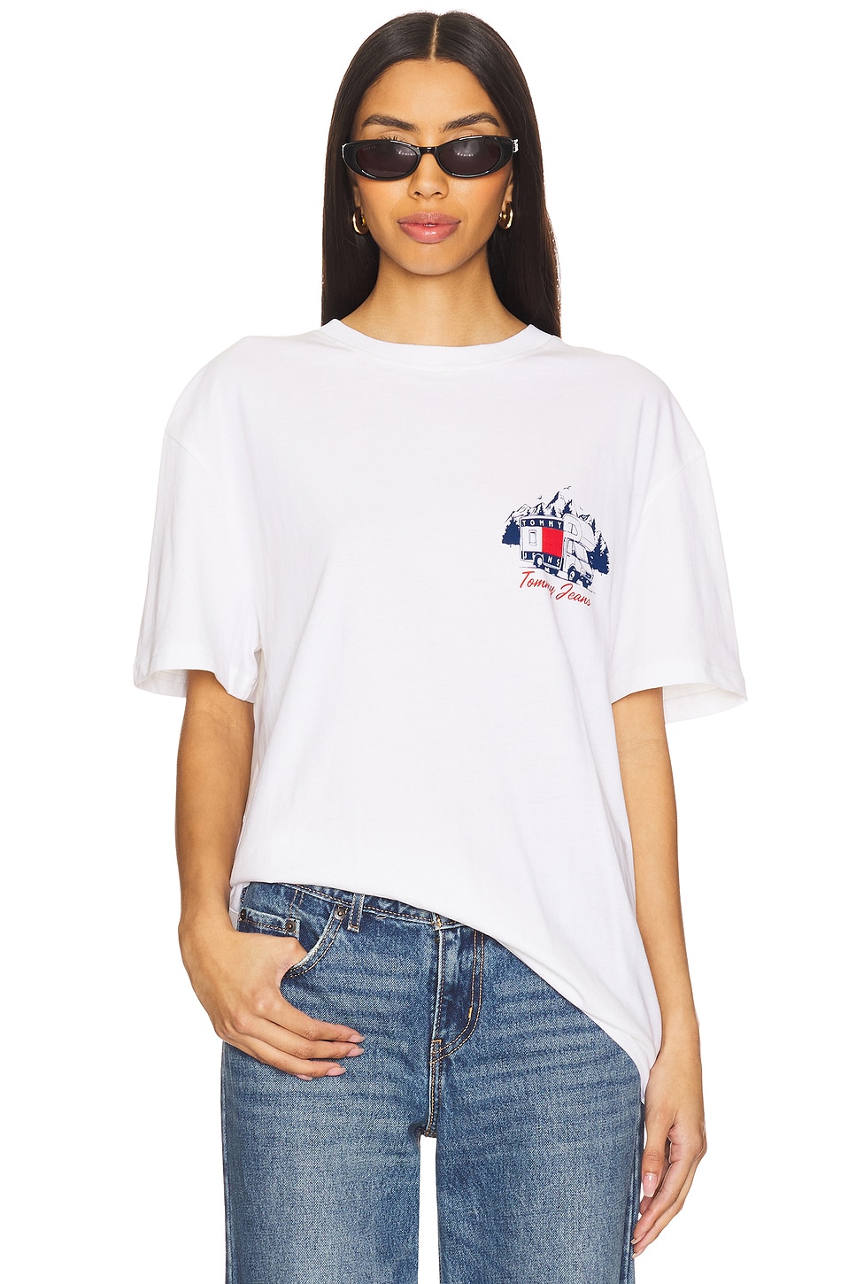 

Футболка-Новинка для активного отдыха Tommy Jeans, белый