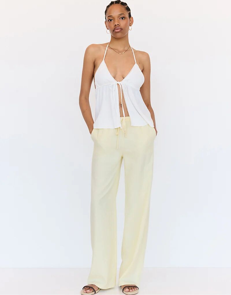 

Деревенские джоггеры Pull&Bear желтого цвета