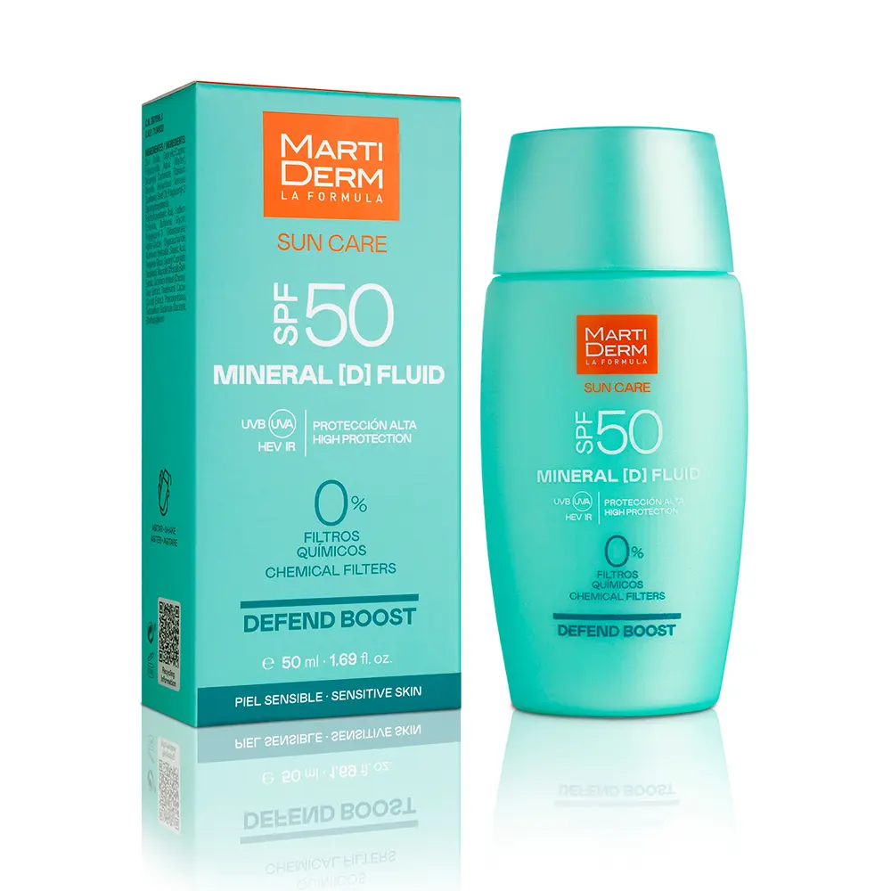 Солнцезащитный крем Sun care mineral d protector solar fluido spf50 Martiderm, 50 мл. — фото 2