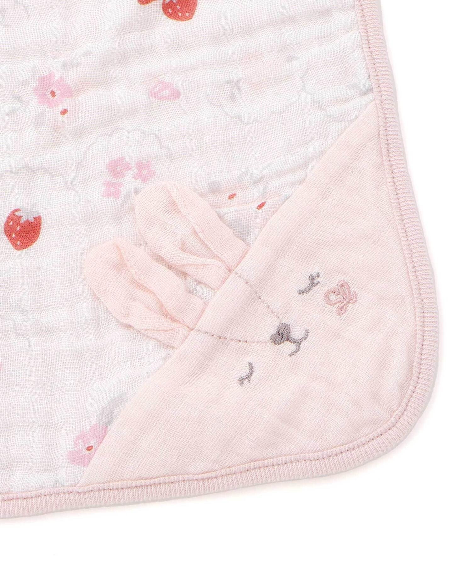Нагрудник-платок из марли с узором для младенцев SLAP SLIP BABY, Pink — фото 3