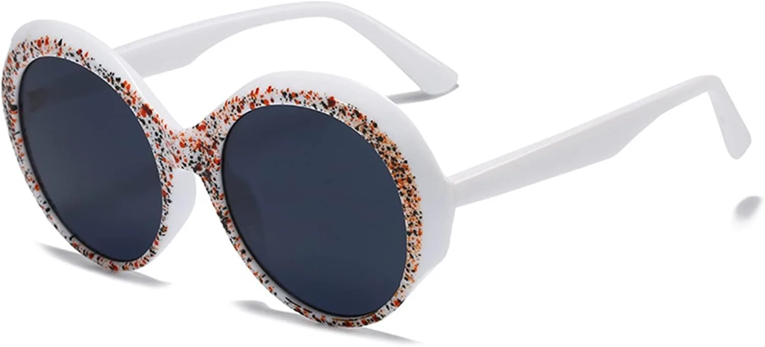 

Модные летние ретро-солнцезащитные круглые очки для мужчин и женщин, для отдыха на открытом воздухе и на пляже (Цвет: G, Размер: Средний) MTZJH, One Color