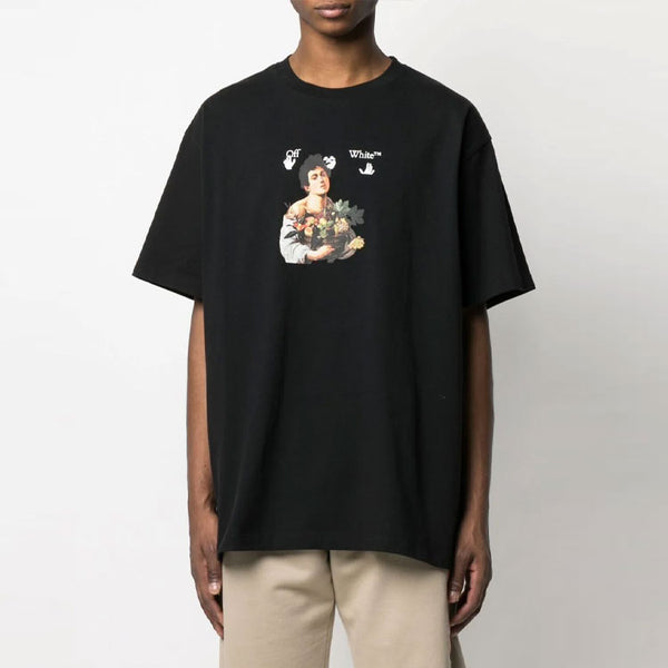 Футболка ss21 cartoon printing short sleeve loose fit black Off-White, черный — фото 2