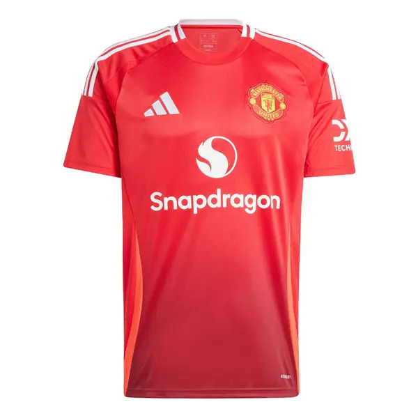 

Футболка manchester united 24 25 домашняя футбольная майка размер азия Adidas, красный