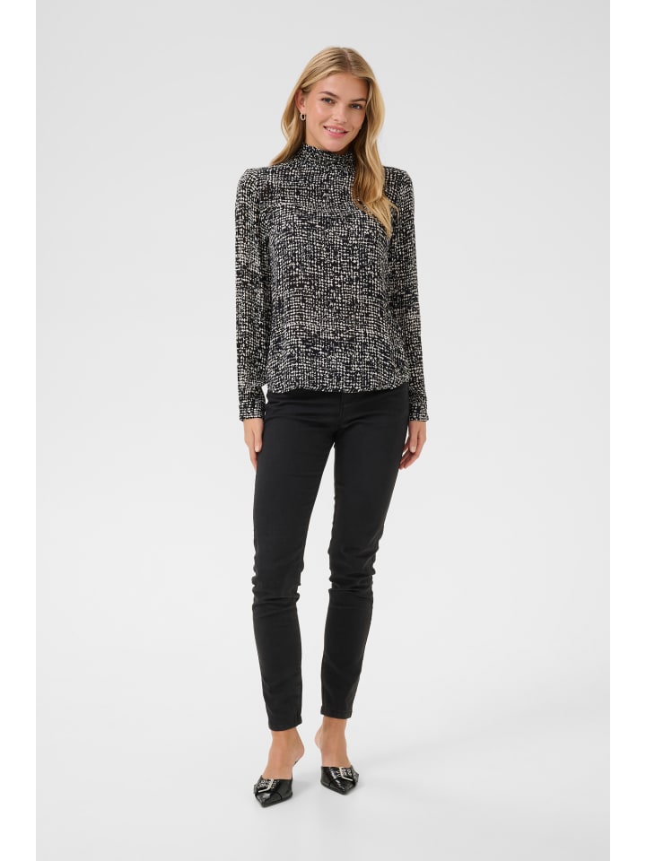 

Блузка Kaffe, цвет black/turtledove graphic dot