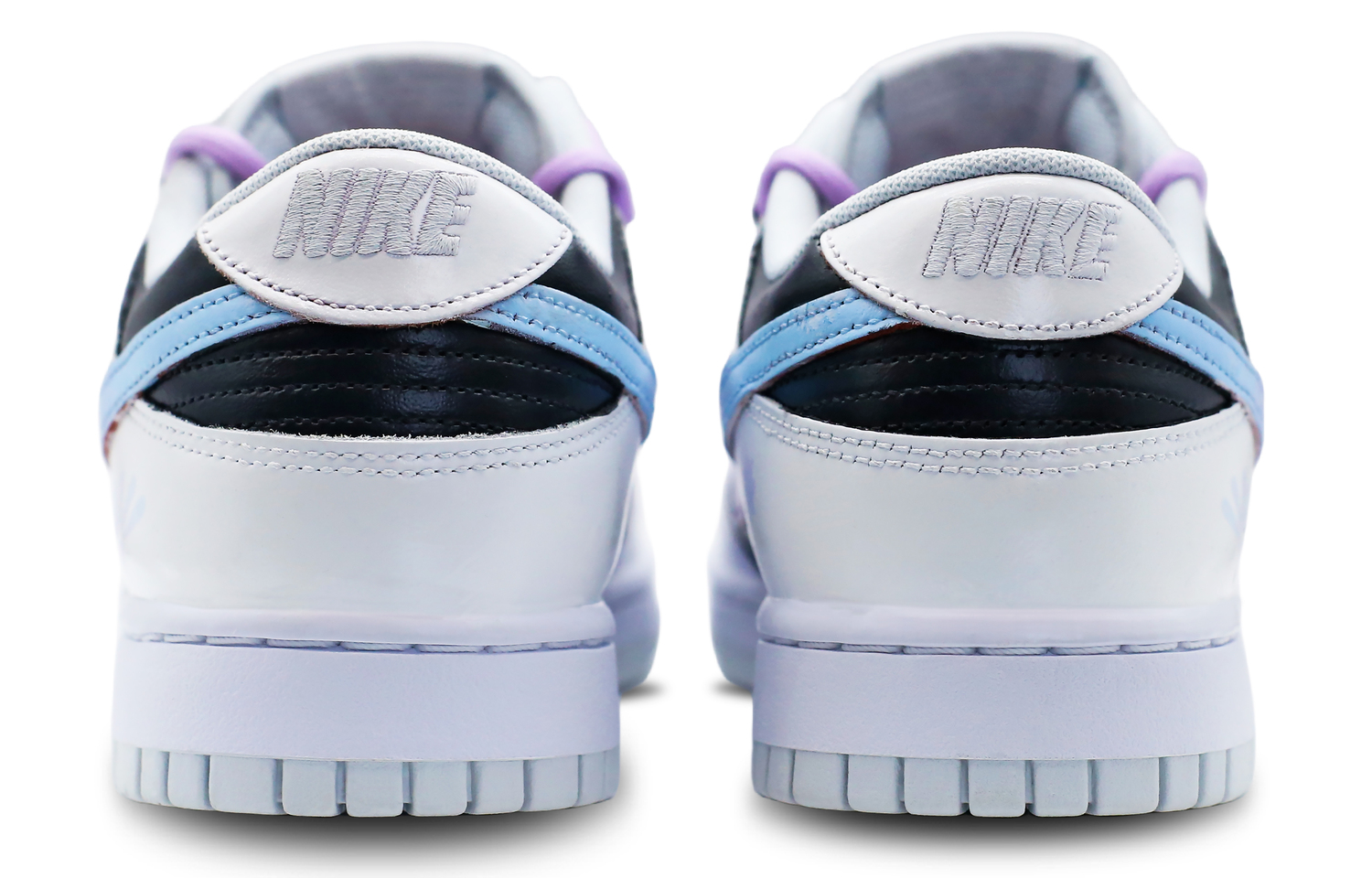 

Кроссовки Nike Dunk Skateboarding Shoes Unisex Low-top Purple/Black, белый
