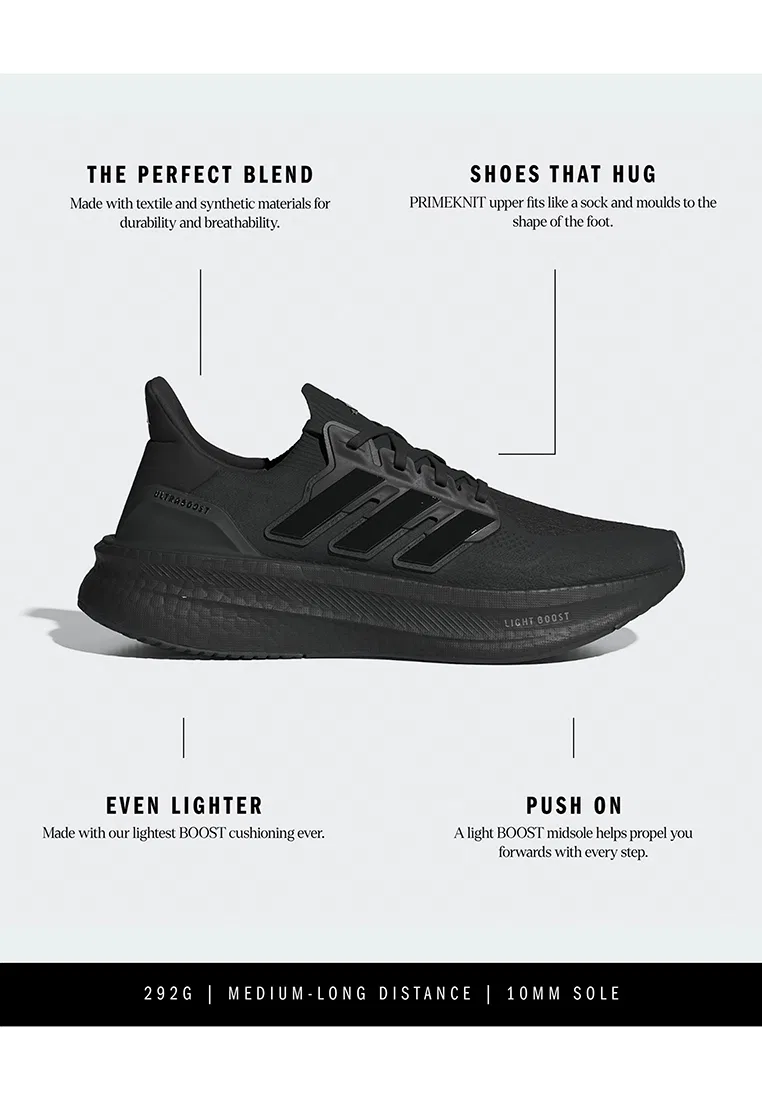 Кроссовки мужские спортивные, Ultraboost 5, Adidas, черный — фото 2