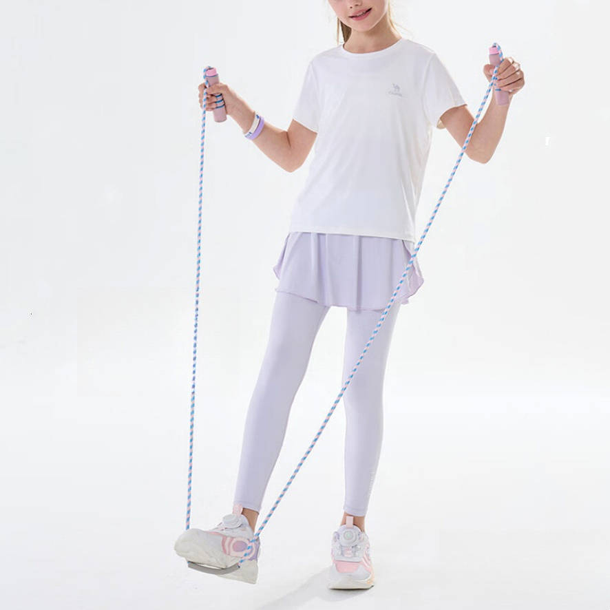 CAMEL Повседневный спортивный костюм SS25 Soft Light Purple/Infinite White для детей — фото 3