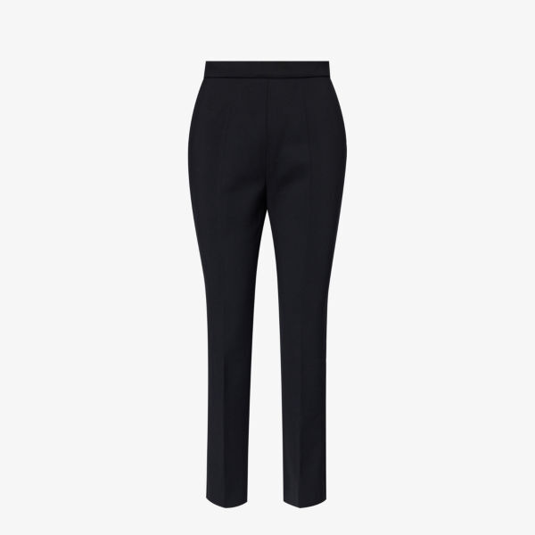 

Nepeta прямые брюки с высокой посадкой из эластичной шерсти Max Mara, черный