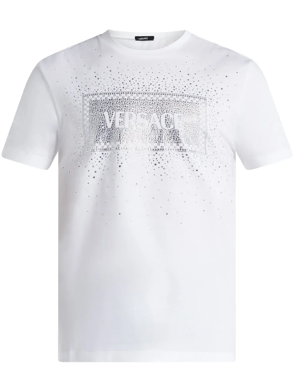 

Футболка Crystal '90s Vintage Logo VERSACE, белый