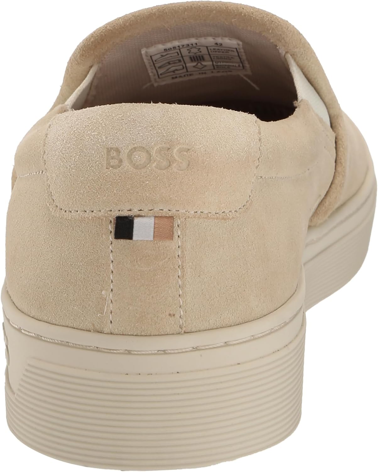 BOSS мужские кроссовки Aiden Slip On, Almond Milk — фото 3