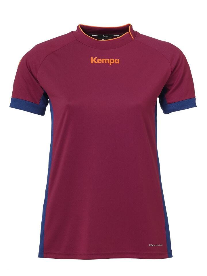 

Функциональная рубашка Kempa, цвет deep rot/deep blau
