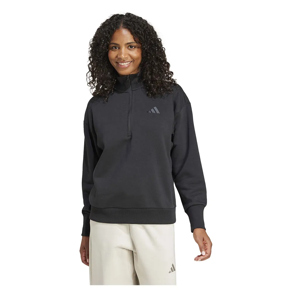 

Толстовка adidas All SZN Fleece Loose half zip, черный