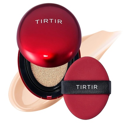 

Тональная основа TIRTIR Mask Fit Red Cushion Foundation №1 в Японии для стеклянной кожи Легкое наслаиваемое покрытие Полуматовая 0,63 жидких унций 17C Фарфор