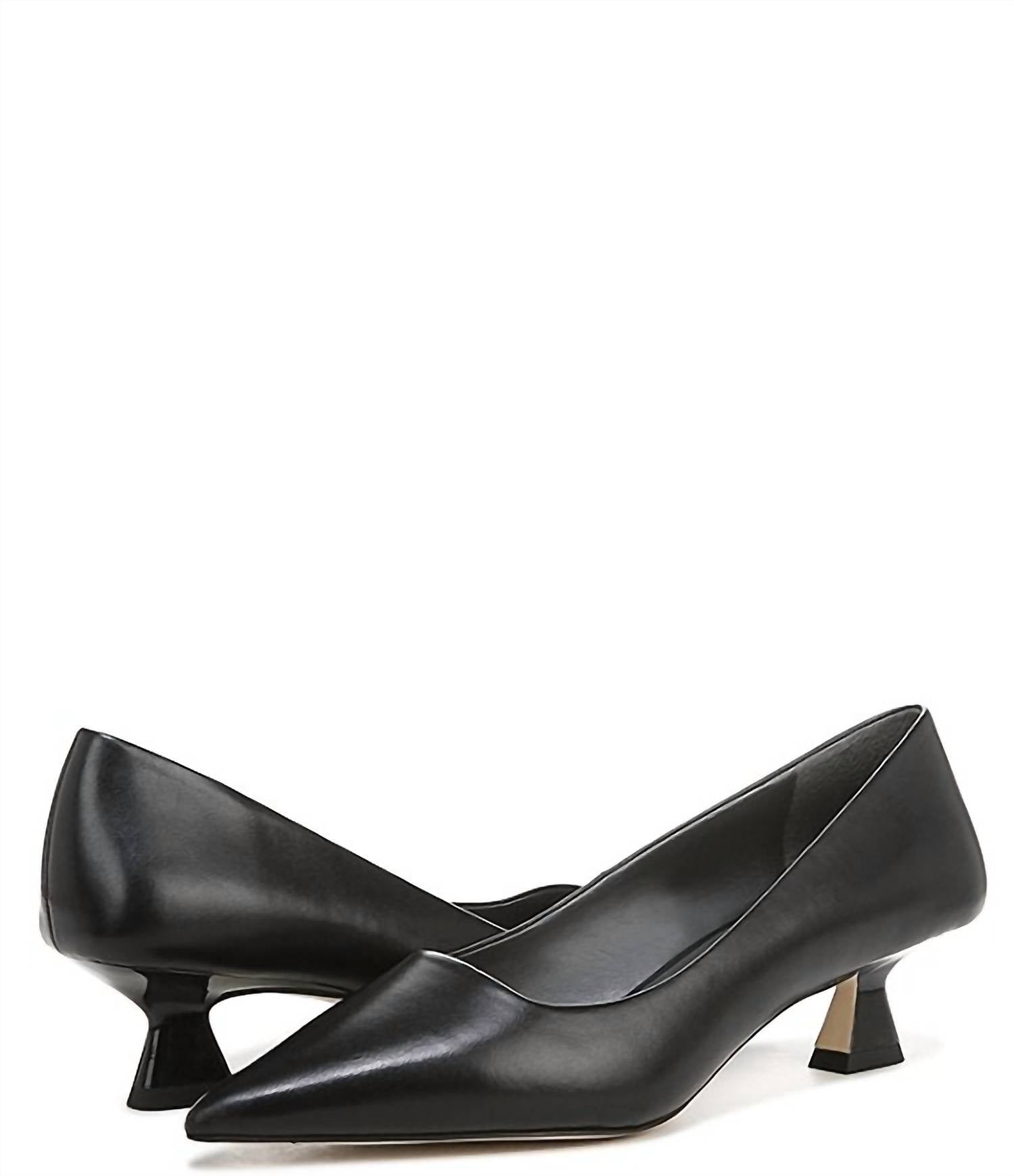 Черные кожаные туфли-лодочки Diva Franco Sarto — фото 4