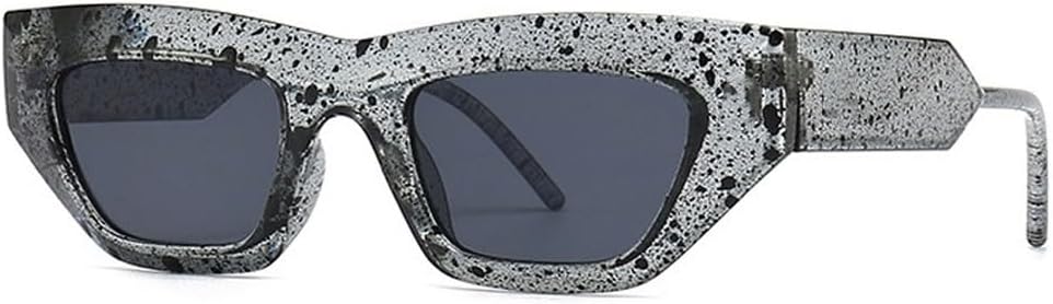 

Модные солнцезащитные очки «кошачий глаз» для женщин, роскошные винтажные дизайнерские очки конфетных цветов, мужские солнцезащитные очки с заклепками и градиентным переходом цвета GHVWYX, Grey Grey