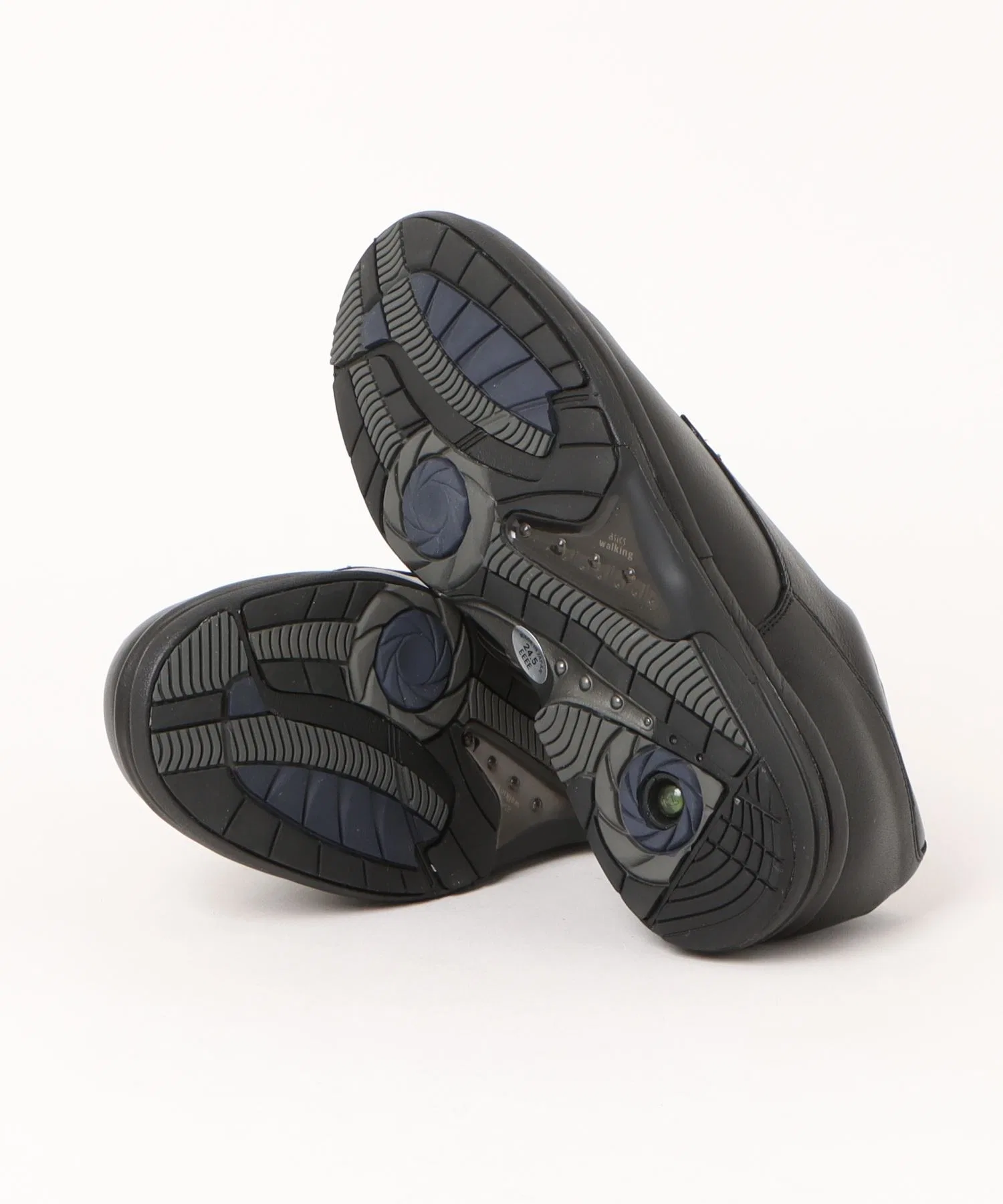 Мужские полуботинки из натуральной кожи ASICS WALKING Pedala 4E чёрные — фото 3