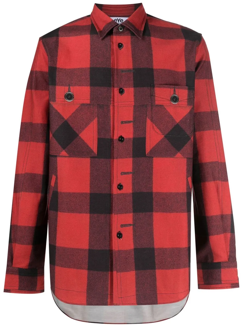 

Рубашка в клетку Junya Watanabe MAN, красный
