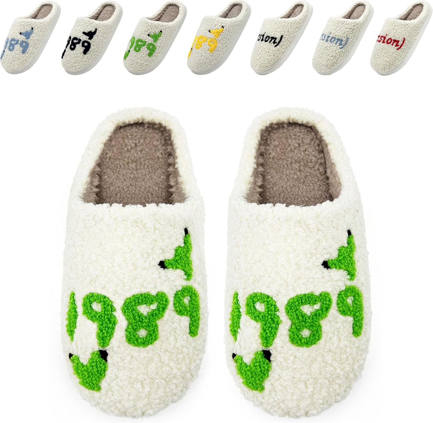 

Тапочки Taylors для женщин и мужчин, удобные домашние тапочки для девушек, подарок на день рождения для женщин, милые домашние тапочки, теплые пушистые тапочки с памятью формы Yidyejk, зеленый