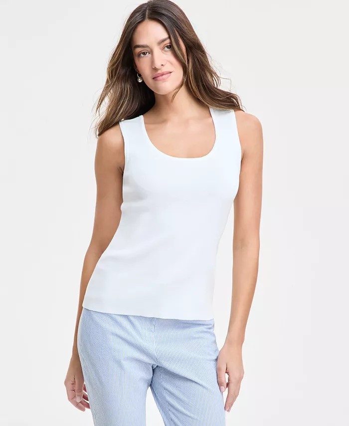 

Женский безрукавный свитер-майка Tahari ASL, белый