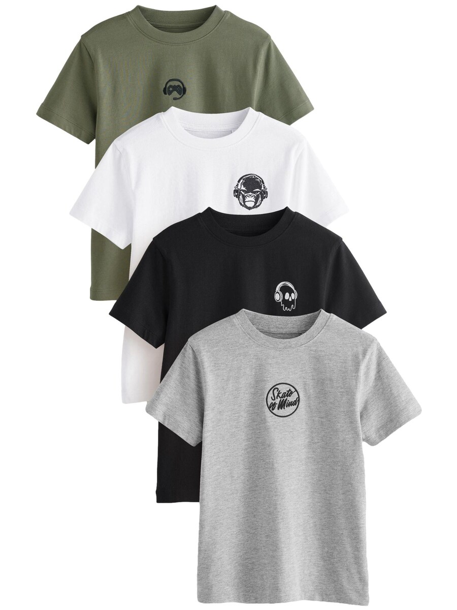 

Рубашка Next, цвет Grey/Khaki/Black/White