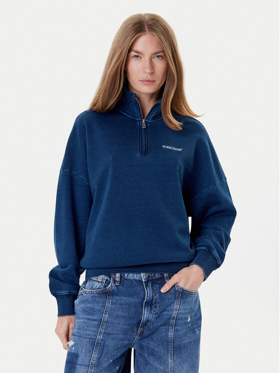 

Свитшот regular fit W5YQ10 KCXQ1 Guess Jeans, синий