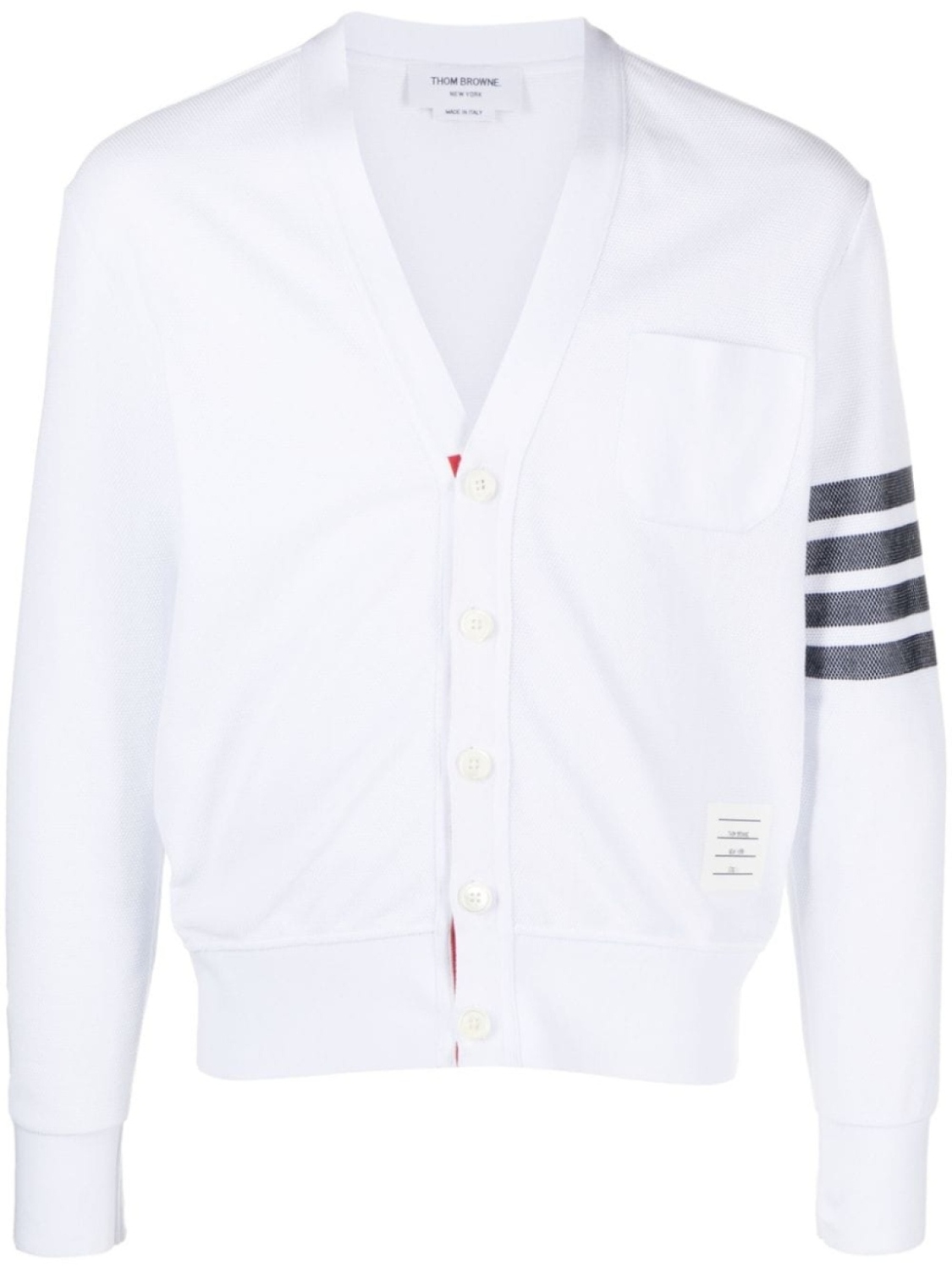

Thom Browne кардиган с полосками 4-Bar, белый