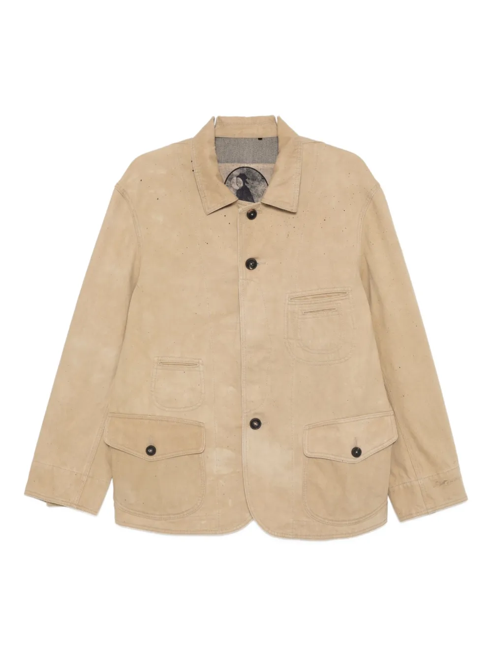 

Джинсовая куртка из хлопка Ziggy Chen, желтый