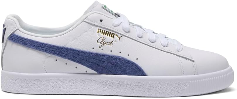 

Мужские кроссовки PUMA Clyde Base на шнуровке повседневные - белые