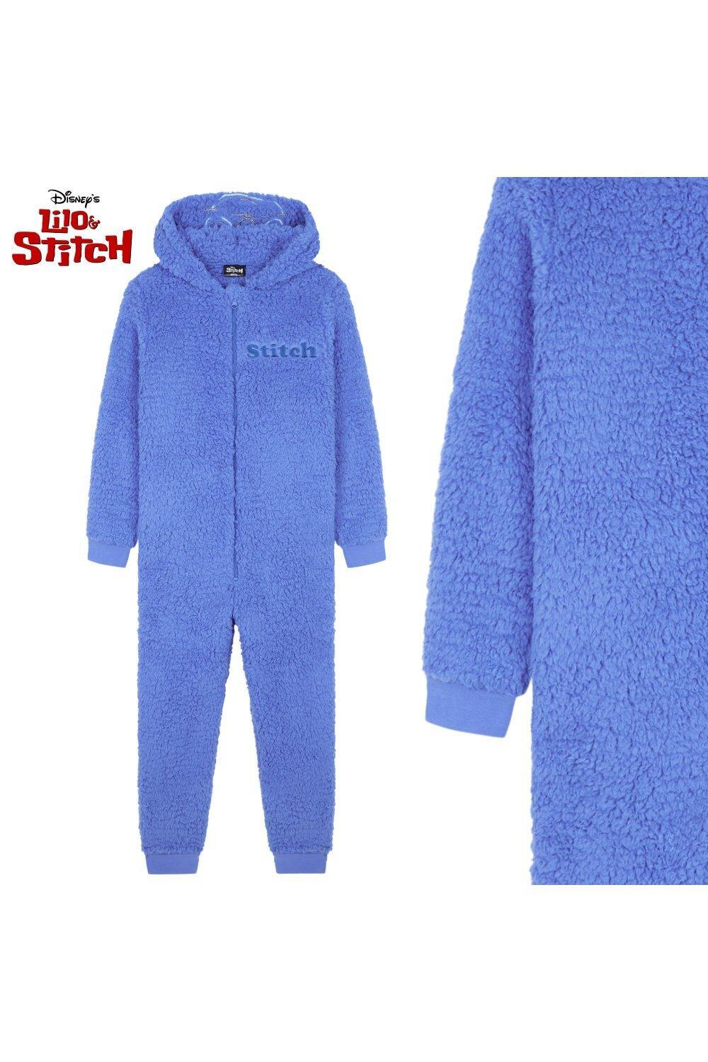 Уютный флисовый комбинезон Stitch Disney, фиолетовый — фото 2