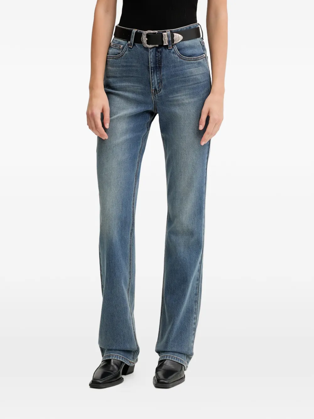 

Джинсы клеш с карманами GZviva Gestuz, синий