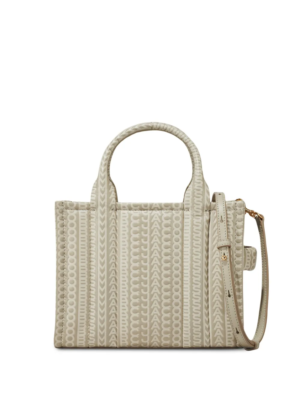 

Маленькая сумка The Monogram Leather Tote MARC JACOBS, серый