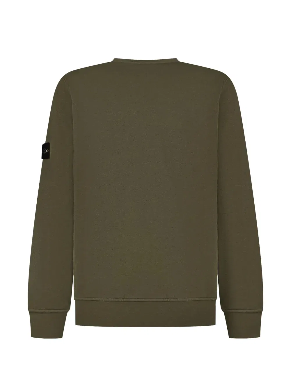 Свитшот с логотипом и круглым вырезом Stone Island Junior, зеленый — фото 2